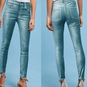 Pilcro & the Letterpress high-rise skinny velvet
